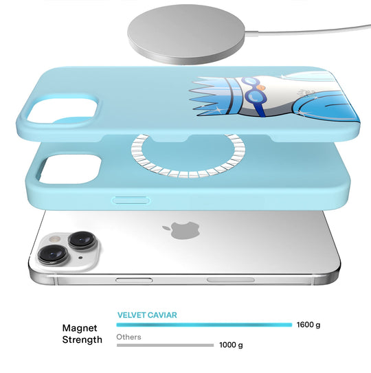 Pudgy Penguins Polar Blue iPhone Case – Trendy Protective Phone Cover