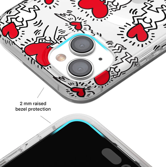 Keith Haring Heart-ist iPhone Case – Stylish Slim Phone Cover