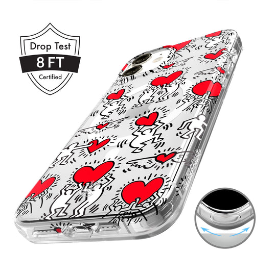 Keith Haring Heart-ist iPhone Case – Stylish Slim Phone Cover
