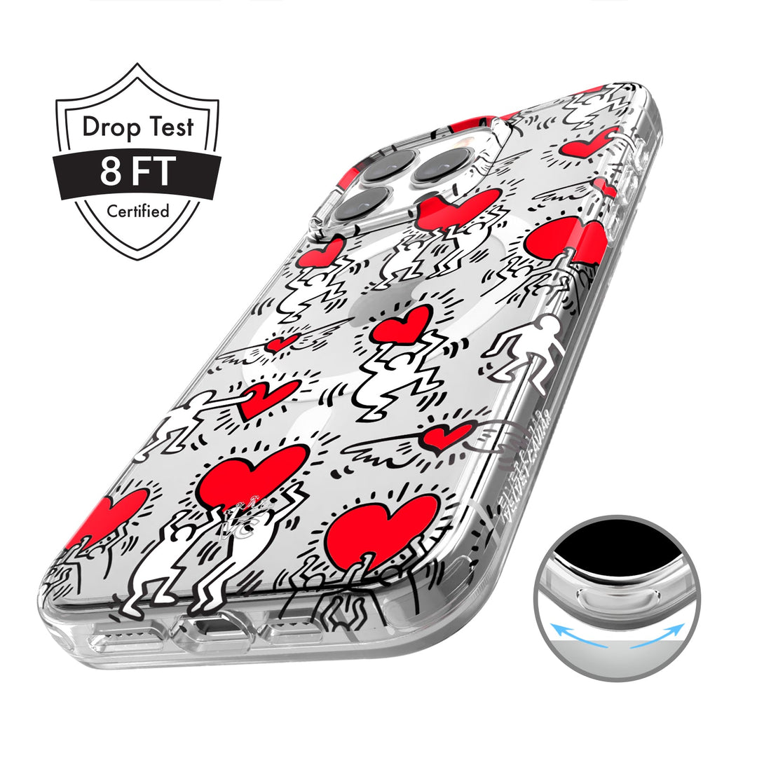 Keith Haring Heart-ist iPhone Case – Stylish Slim Phone Cover
