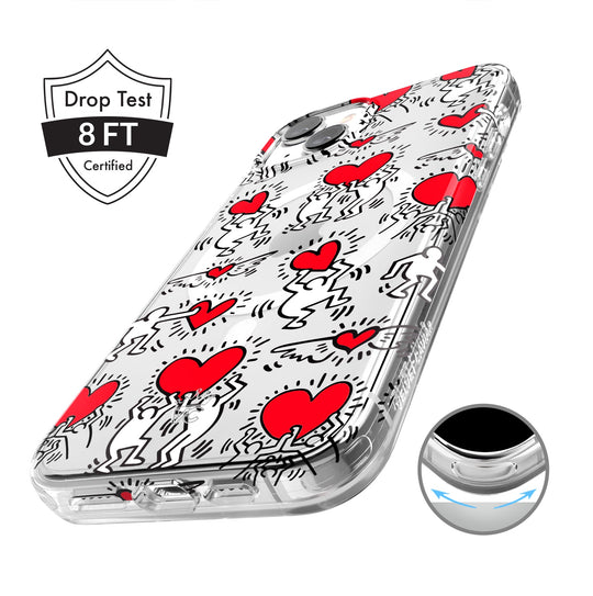 Keith Haring Heart-ist iPhone Case – Stylish Slim Phone Cover