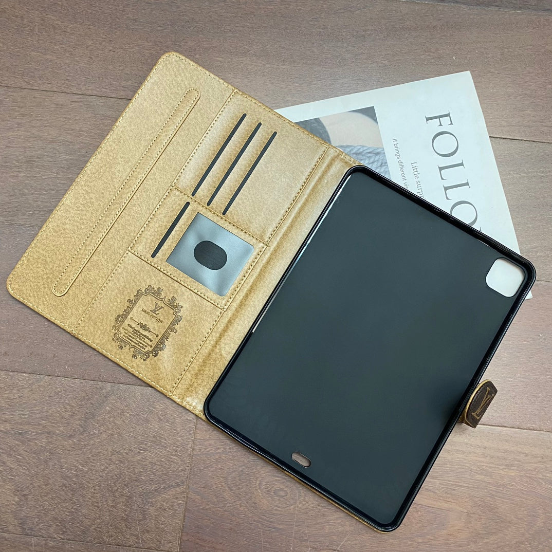 Designer iPad Case – Premium Canvas Monogram Luxury Cover