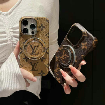 Luxury Monogram Magnetic Ring iPhone 17 Case – Designer Fashion Style