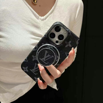 Luxury Monogram Magnetic Ring iPhone 17 Case – Designer Fashion Style