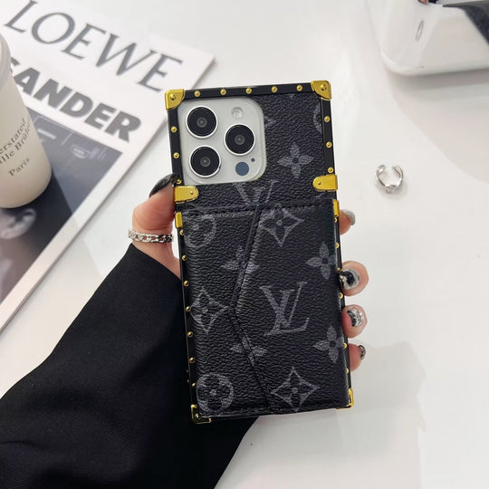 Monogram Trunk Card Holder iPhone 16 Pro Case – Luxury Designer Cover