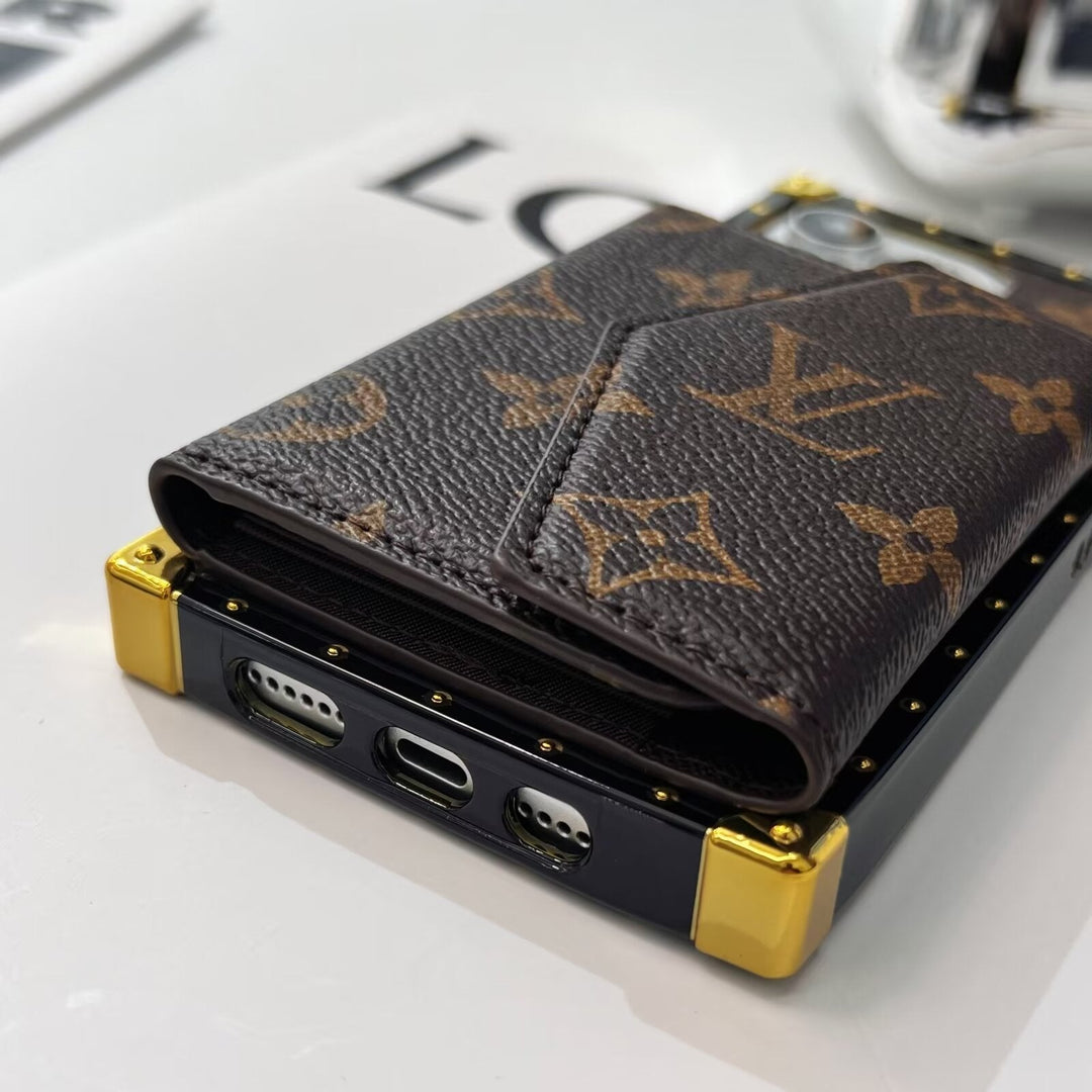 Monogram Trunk Card Holder iPhone 16 Pro Case – Luxury Designer Cover
