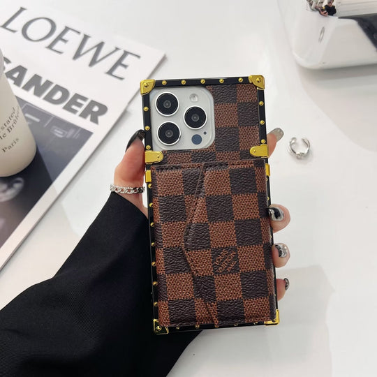 Monogram Trunk Card Holder iPhone 16 Pro Case – Luxury Designer Cover