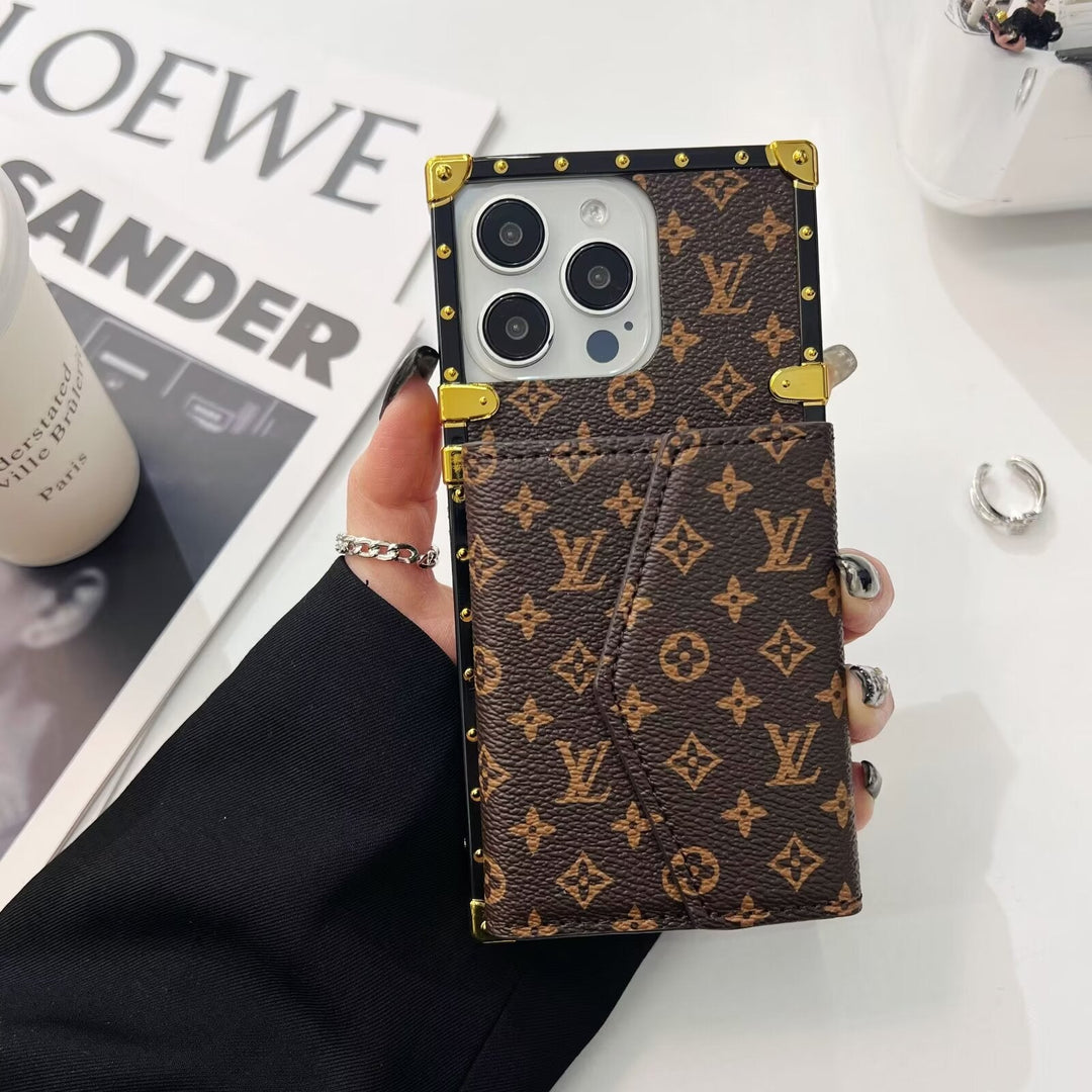 Monogram Trunk Card Holder iPhone 16 Pro Case – Luxury Designer Cover