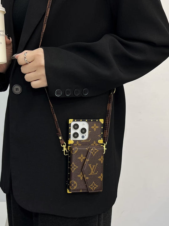 Monogram Trunk Card Holder iPhone 16 Pro Case – Luxury Designer Cover