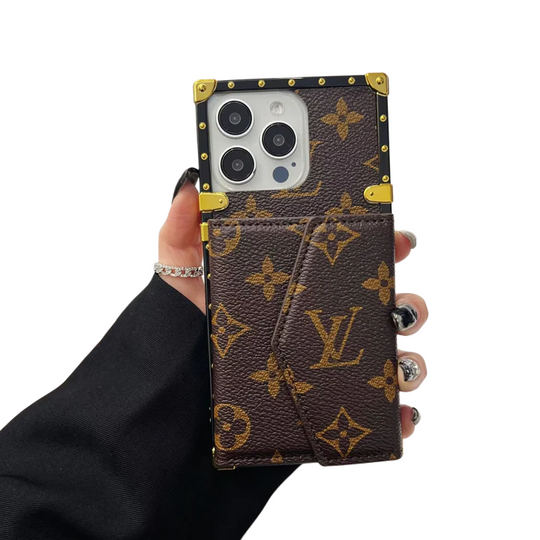 Monogram Trunk Card Holder iPhone 16 Pro Case – Luxury Designer Cover