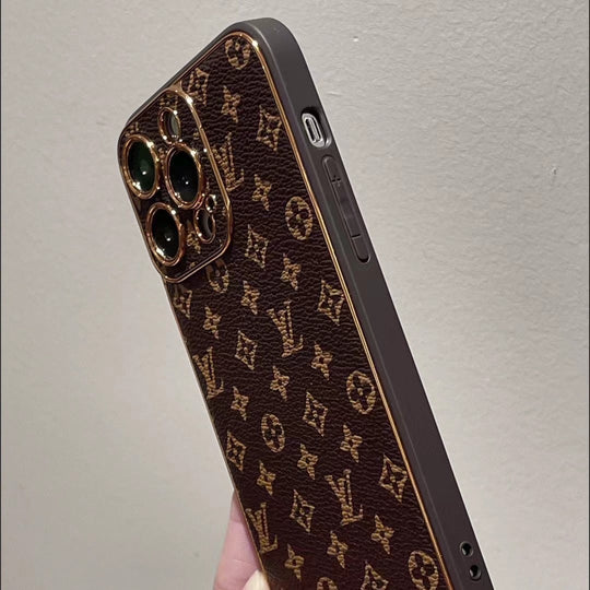 Brown Monogram iPhone 16 Pro Case – Premium Designer Inspired Cover