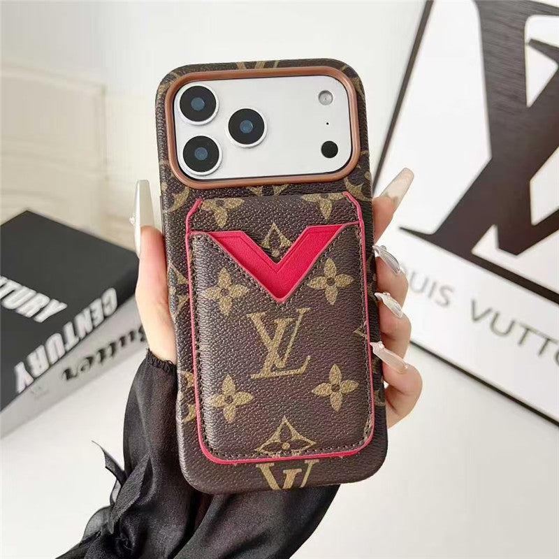 Card Holder Phone Case for iPhone 17 / 16 / 15 / 14 / 13 – Premium Designer Chic Style