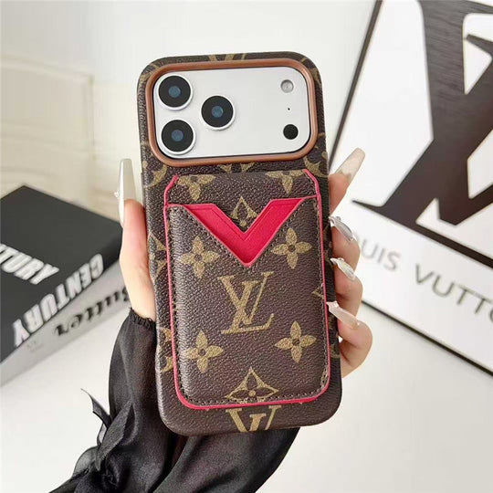 Card Holder Phone Case for iPhone 17 / 16 / 15 / 14 / 13 – Premium Designer Chic Style