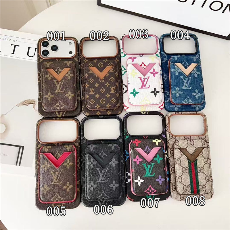 Card Holder Phone Case for iPhone 17 / 16 / 15 / 14 / 13 – Premium Designer Chic Style
