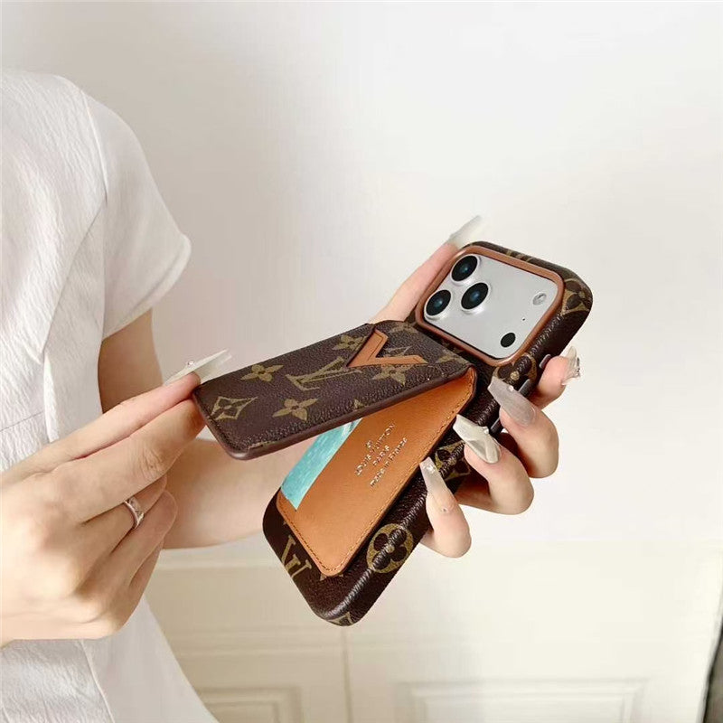 Card Holder Phone Case for iPhone 17 / 16 / 15 / 14 / 13 – Premium Designer Chic Style