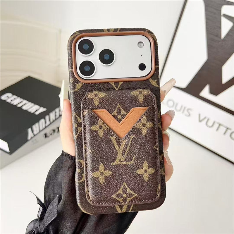 Card Holder Phone Case for iPhone 17 / 16 / 15 / 14 / 13 – Premium Designer Chic Style