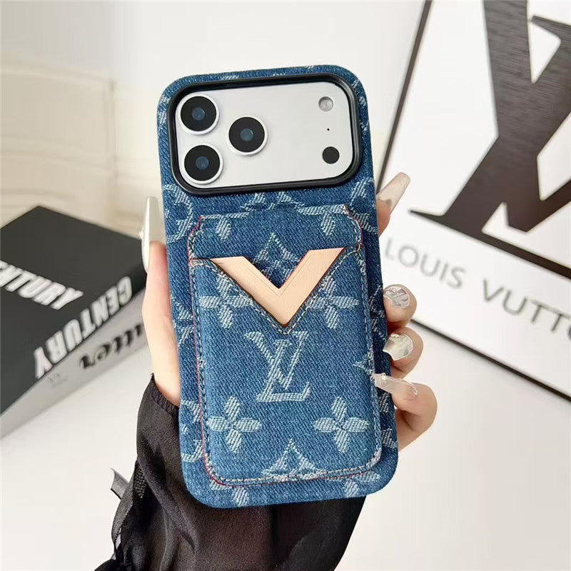 Card Holder Phone Case for iPhone 17 / 16 / 15 / 14 / 13 – Premium Designer Chic Style