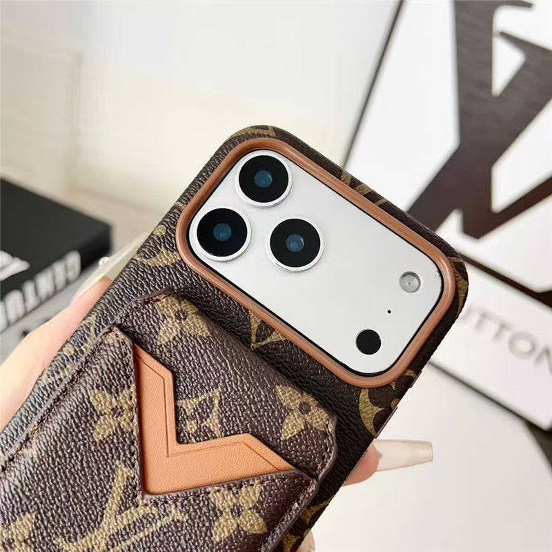 Card Holder Phone Case for iPhone 17 / 16 / 15 / 14 / 13 – Premium Designer Chic Style