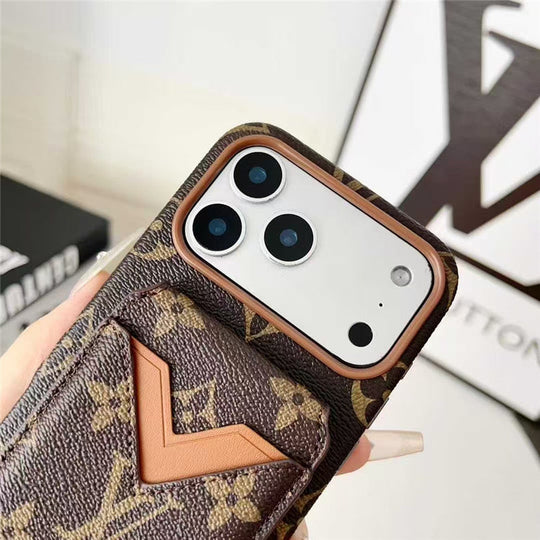 Card Holder Phone Case for iPhone 17 / 16 / 15 / 14 / 13 – Premium Designer Chic Style