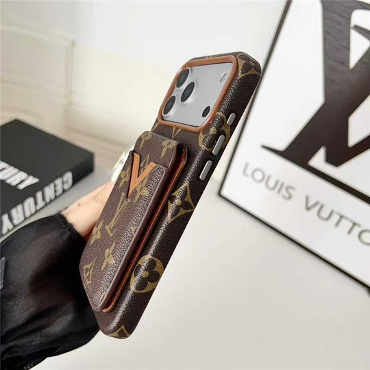 Card Holder Phone Case for iPhone 17 / 16 / 15 / 14 / 13 – Premium Designer Chic Style
