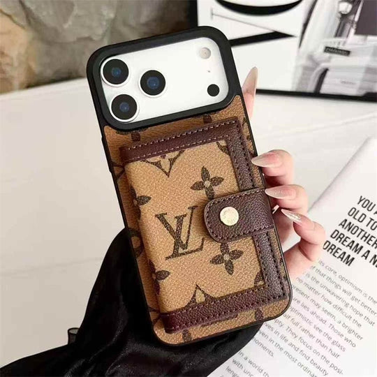 Card Holder Phone Case for iPhone 17 / 16 / 15 / 14 – Luxury Fashion Protective Cover