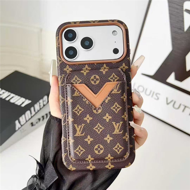 Card Holder Phone Case for iPhone 17 / 16 / 15 / 14 / 13 – Premium Designer Chic Style