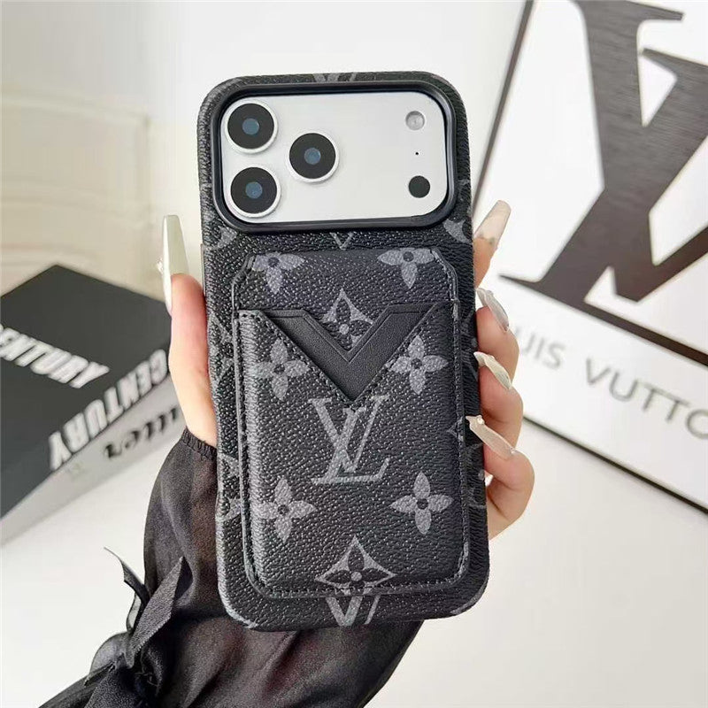 Card Holder Phone Case for iPhone 17 / 16 / 15 / 14 / 13 – Premium Designer Chic Style