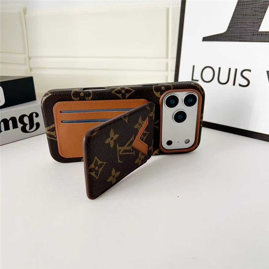 Card Holder Phone Case for iPhone 17 / 16 / 15 / 14 / 13 – Premium Designer Chic Style