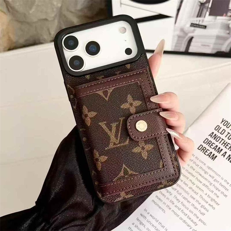 Card Holder Phone Case for iPhone 17 / 16 / 15 / 14 – Luxury Fashion Protective Cover