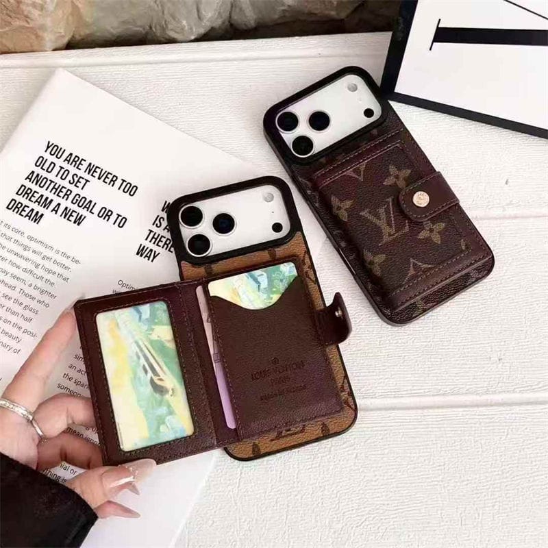 Card Holder Phone Case for iPhone 17 / 16 / 15 / 14 – Luxury Fashion Protective Cover