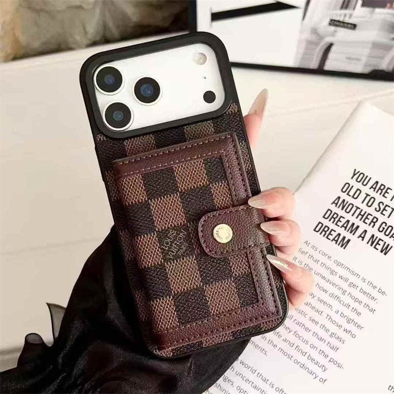 Card Holder Phone Case for iPhone 17 / 16 / 15 / 14 – Luxury Fashion Protective Cover