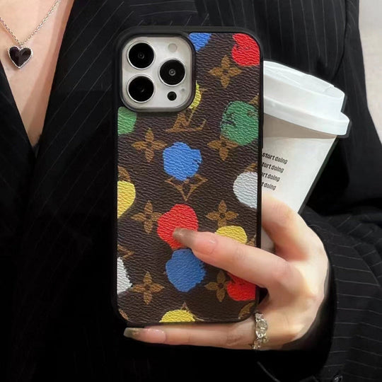Luxury Multi-Color Monogram iPhone 16 Case – Premium Designer Style