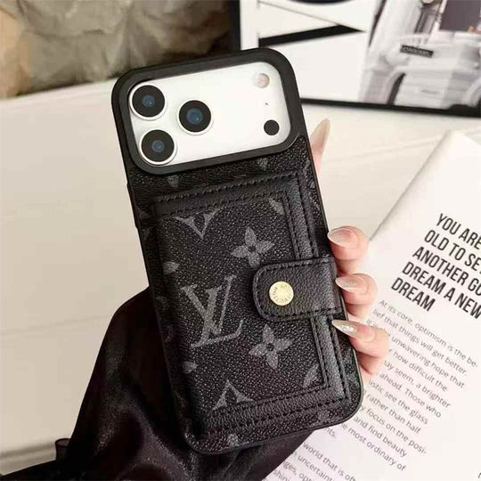 Card Holder Phone Case for iPhone 17 / 16 / 15 / 14 – Luxury Fashion Protective Cover
