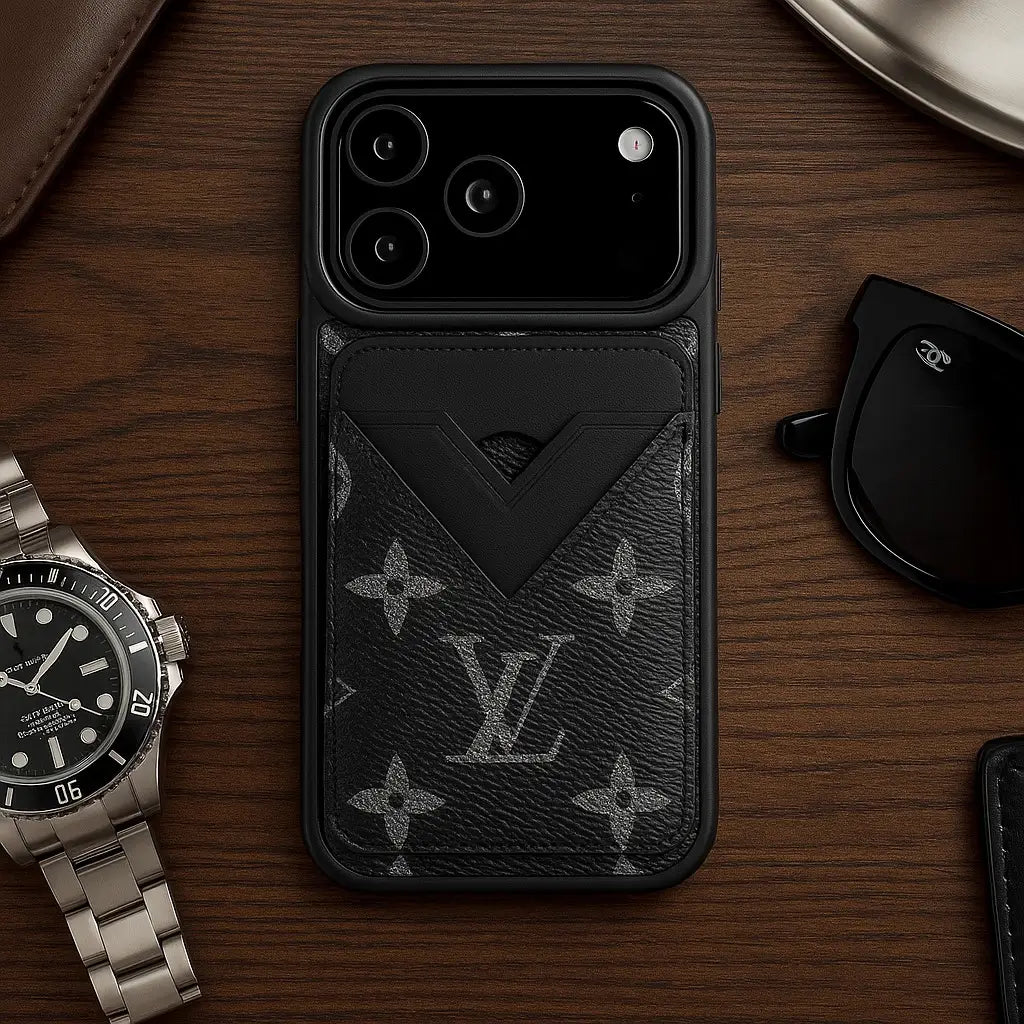Inspired iPhone Case With Card Holder for iPhone 17 / 16 / 15 / 14