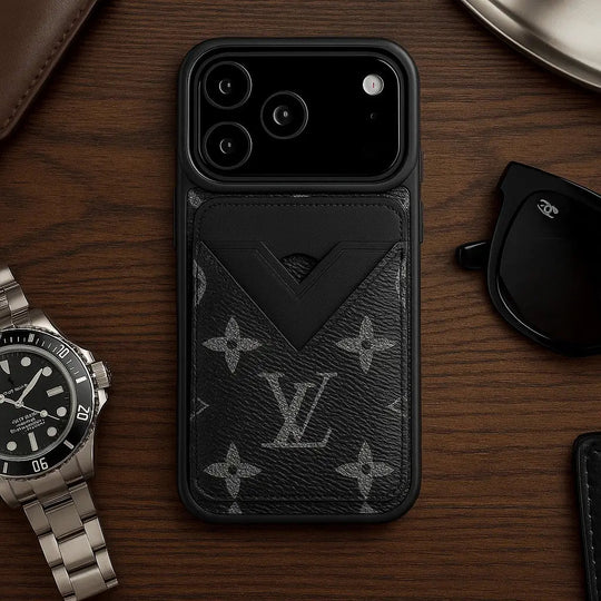 Inspired iPhone Case With Card Holder for iPhone 17 / 16 / 15 / 14