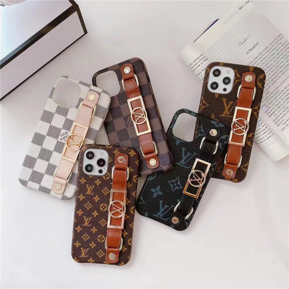 iPhone 16 Protective Case with Wrist Band – Luxury Fashion Cover