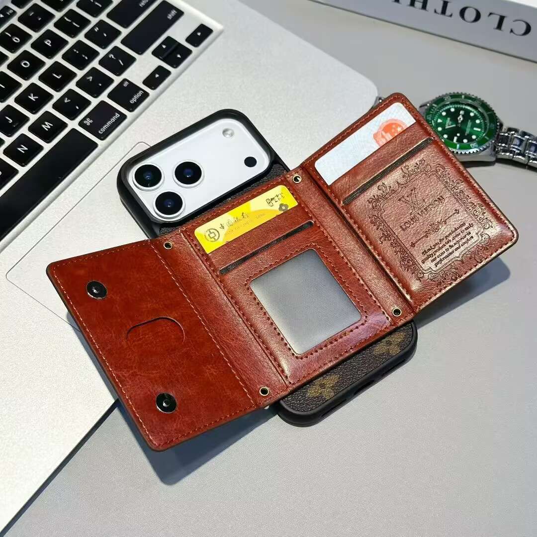 Style Card Holder Wallet iPhone Case for iPhone 17 / 16 / 15 / 14 – Premium Luxury Cover