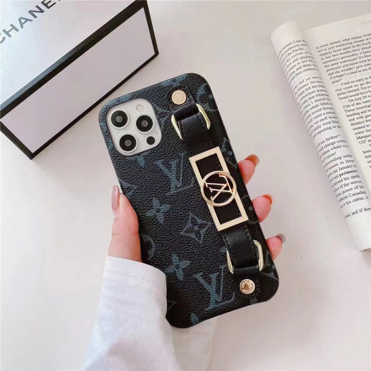 iPhone 16 Protective Case with Wrist Band – Luxury Fashion Cover