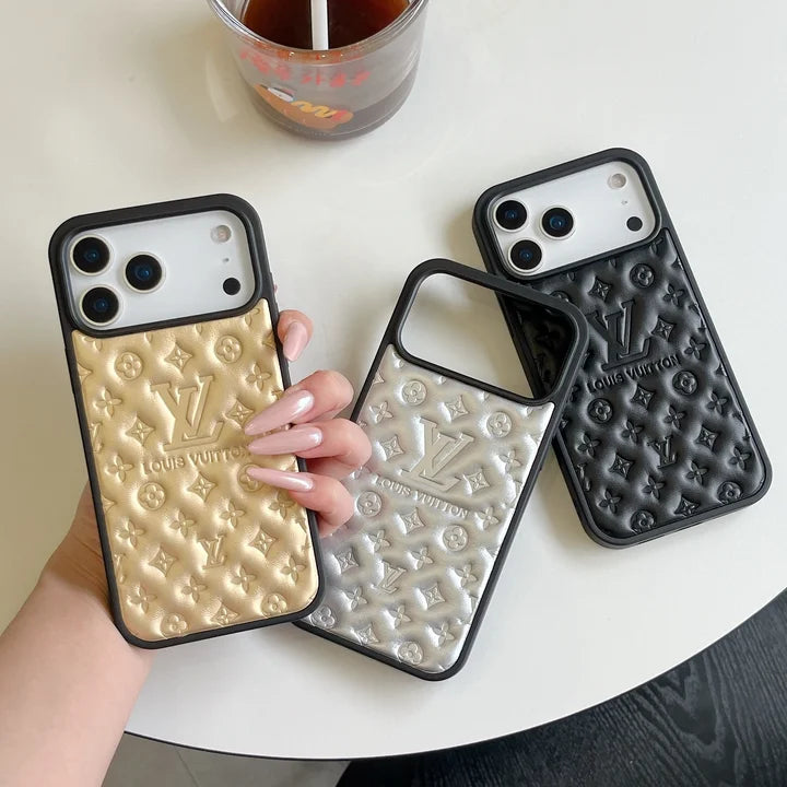 Chic iPhone Case for iPhone 17 / 16 / 15 / 14 – Luxury Designer Monogram Cover