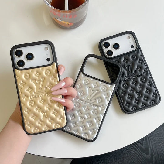 Chic iPhone Case for iPhone 17 / 16 / 15 / 14 – Luxury Designer Monogram Cover