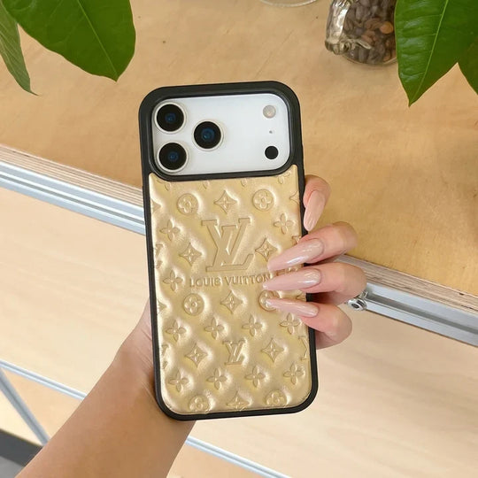 Chic iPhone Case for iPhone 17 / 16 / 15 / 14 – Luxury Designer Monogram Cover