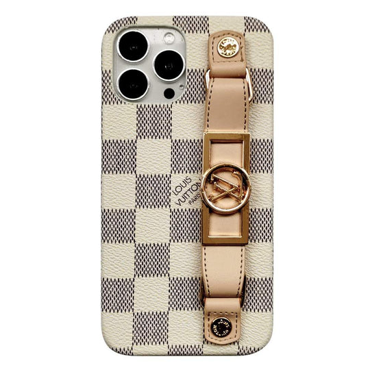 iPhone 16 Protective Case with Wrist Band – Luxury Fashion Cover