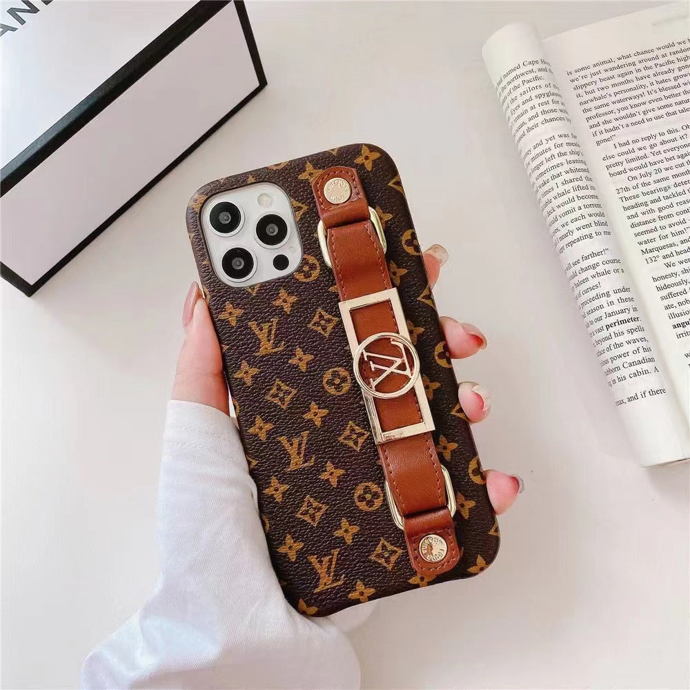iPhone 16 Protective Case with Wrist Band – Luxury Fashion Cover