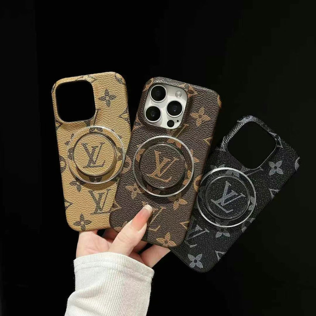 Luxury Monogram Magnetic Ring iPhone 17 Case – Designer Fashion Style