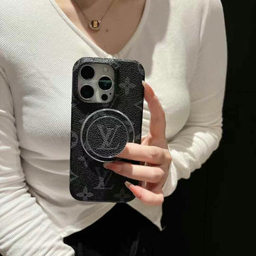 Luxury Monogram Magnetic Ring iPhone 17 Case – Designer Fashion Style