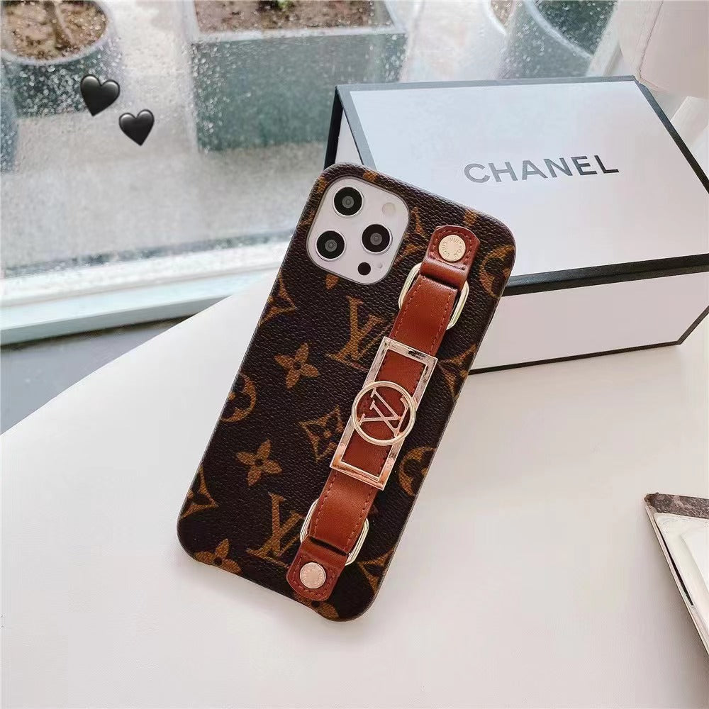iPhone 16 Protective Case with Wrist Band – Luxury Fashion Cover