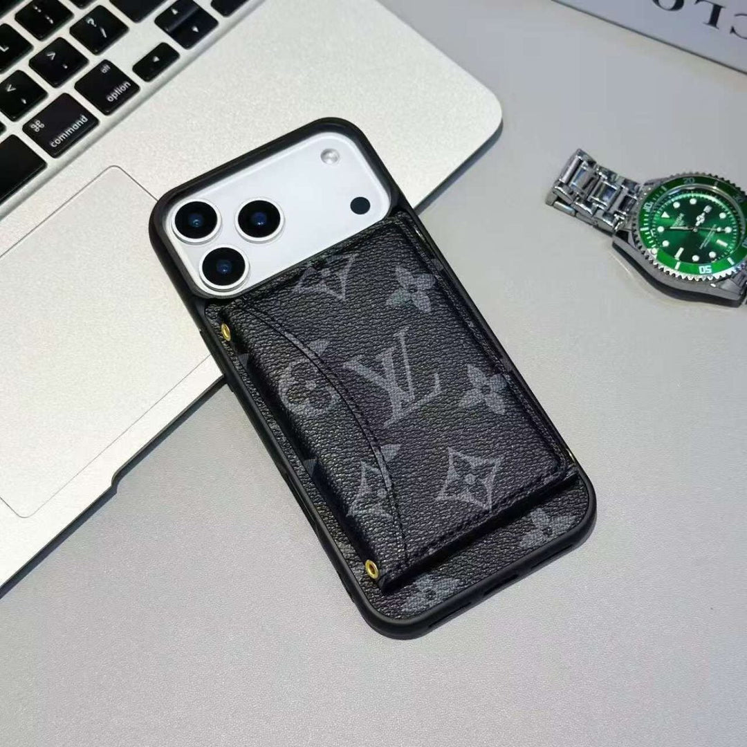 Style Card Holder Wallet iPhone Case for iPhone 17 / 16 / 15 / 14 – Premium Luxury Cover