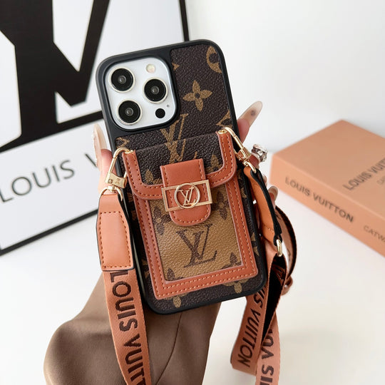 Dauphine Monogram Crossbody iPhone Case – Luxury Designer Cover for iPhone 17