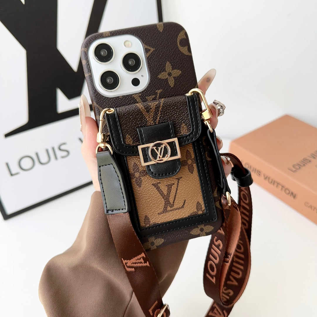 Dauphine Monogram Crossbody iPhone Case – Luxury Designer Cover for iPhone 17