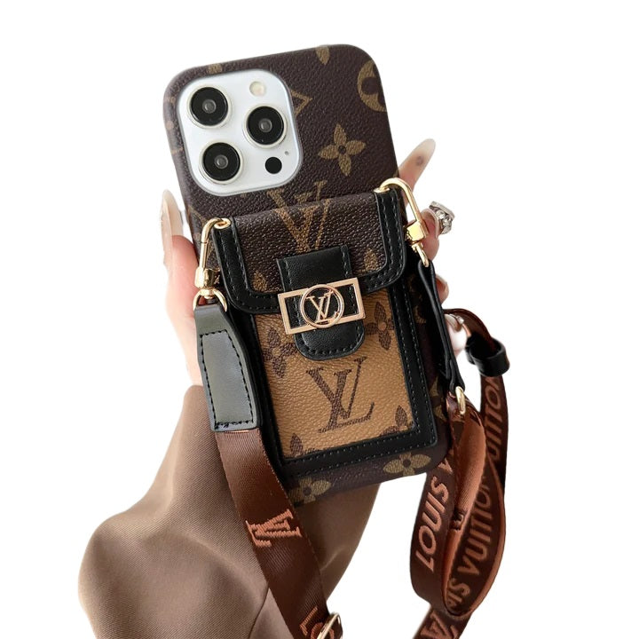 Dauphine Monogram Crossbody iPhone Case – Luxury Designer Cover for iPhone 17